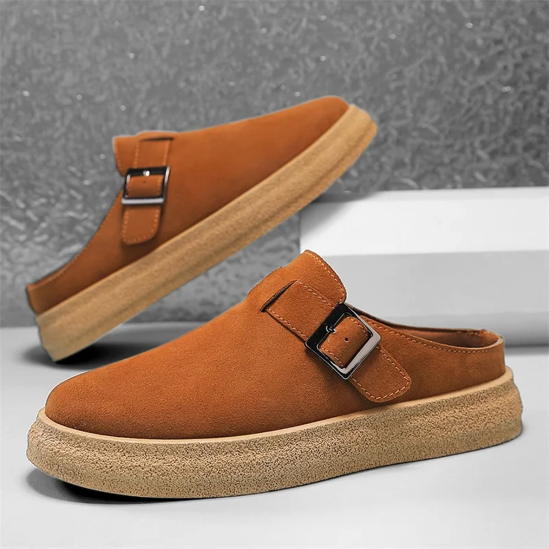 GIANNI MILANO Men’s Suede Slippers – Casual Luxe Slip-Ons