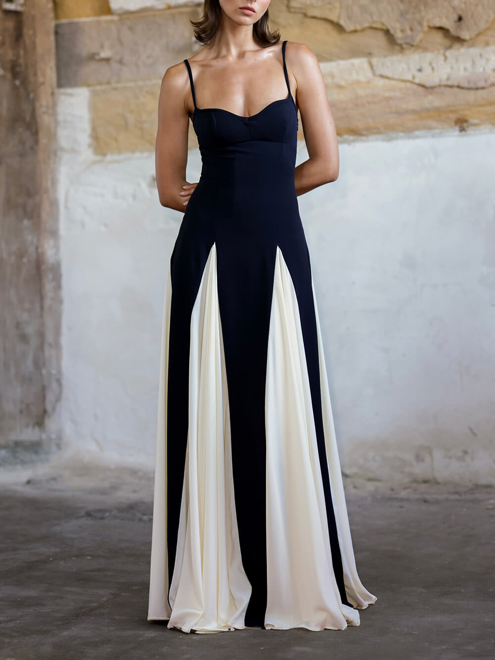 Camille Veil A-line Slip Maxi Dress