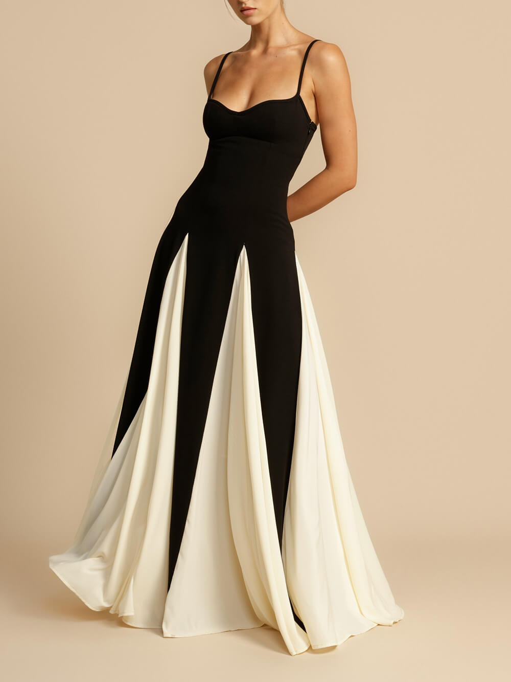 Camille Veil A-line Slip Maxi Dress