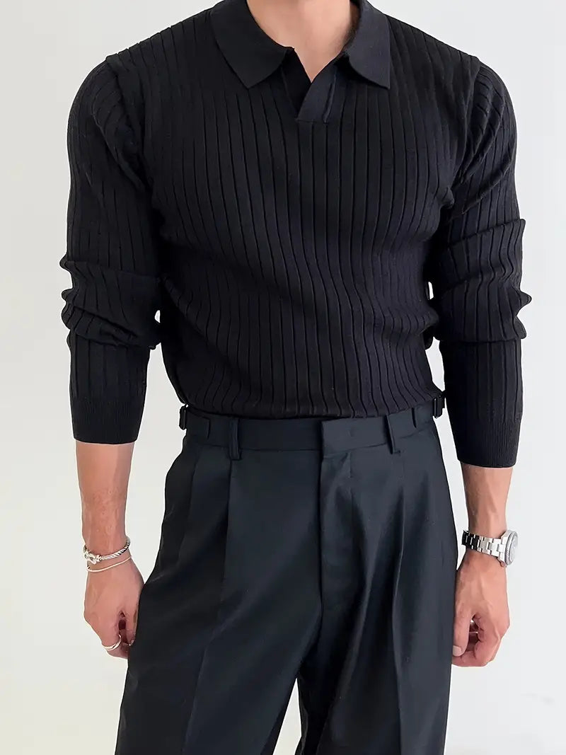Men’s V-Neck Long Sleeve T-Shirt