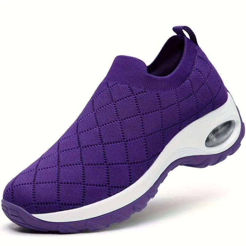Orthopedic Women’s Air-Cushioned Slip-On Walking Shoes