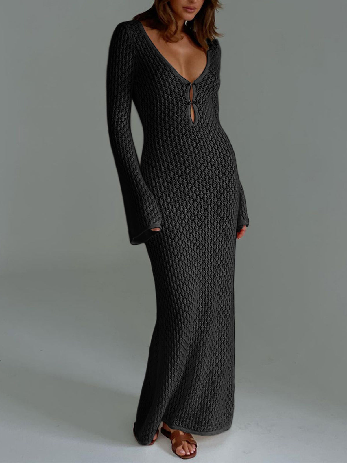 Breeze Back Long Sleeve Dress