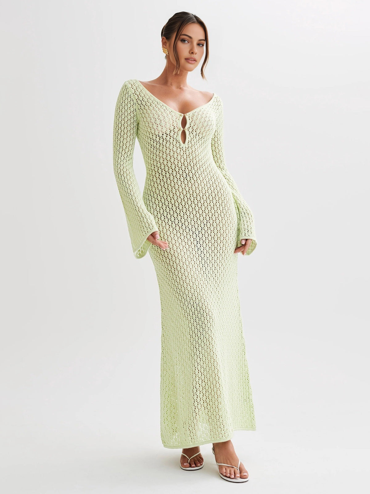 Breeze Back Long Sleeve Dress