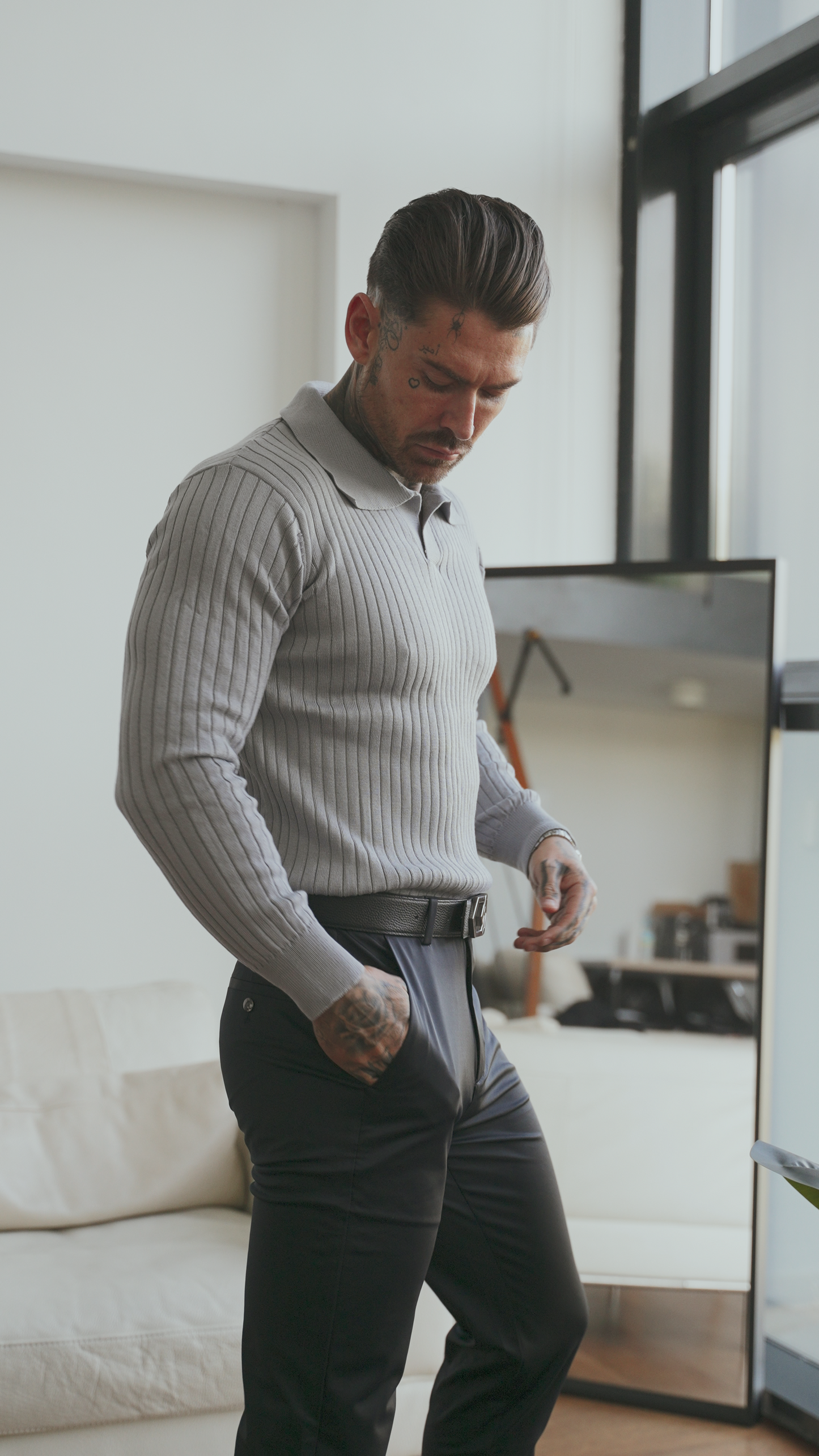 Men’s V-Neck Long Sleeve T-Shirt