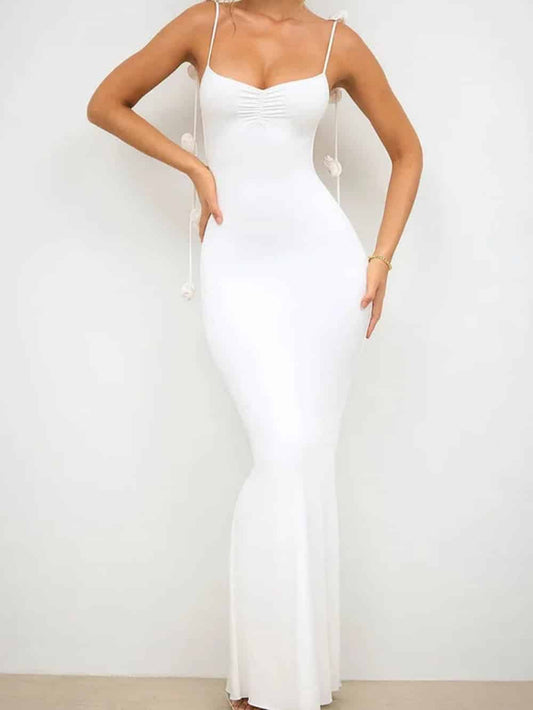 Cami Style Backless Decor Maxi Dress