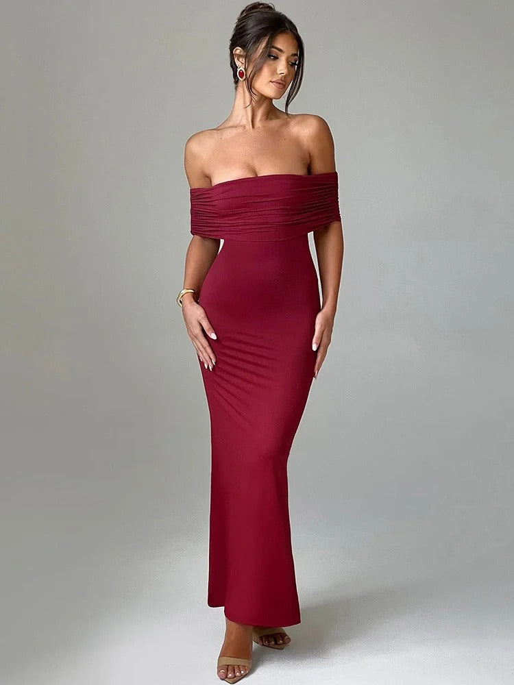 Isabella Strapless Bodycon Maxi Dress