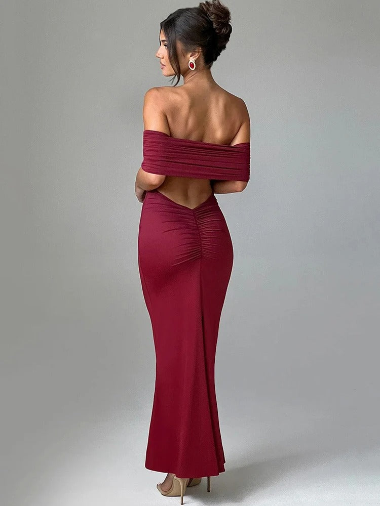 Isabella Strapless Bodycon Maxi Dress