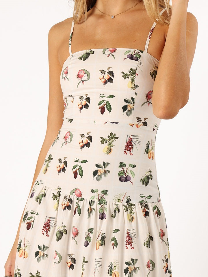 Botanical Fruit Midi Dress