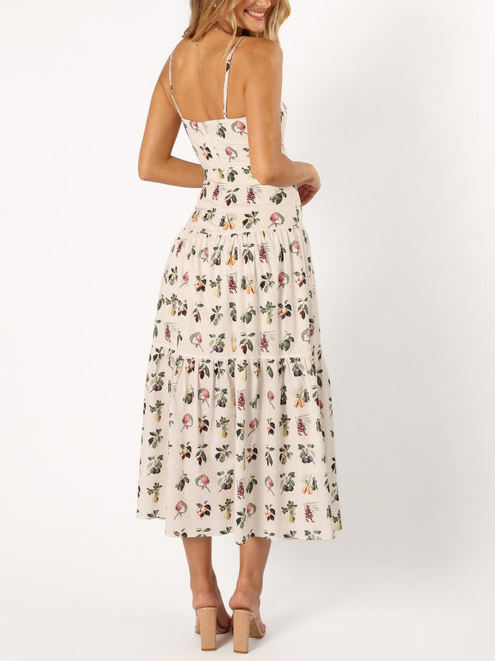 Botanical Fruit Midi Dress