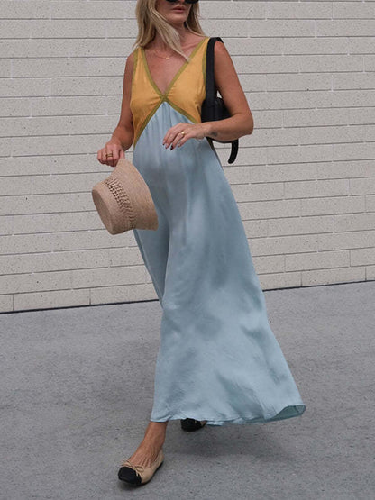 Zara Panel Play V-Neck Dress