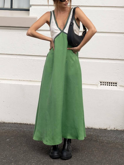 Zara Panel Play V-Neck Dress