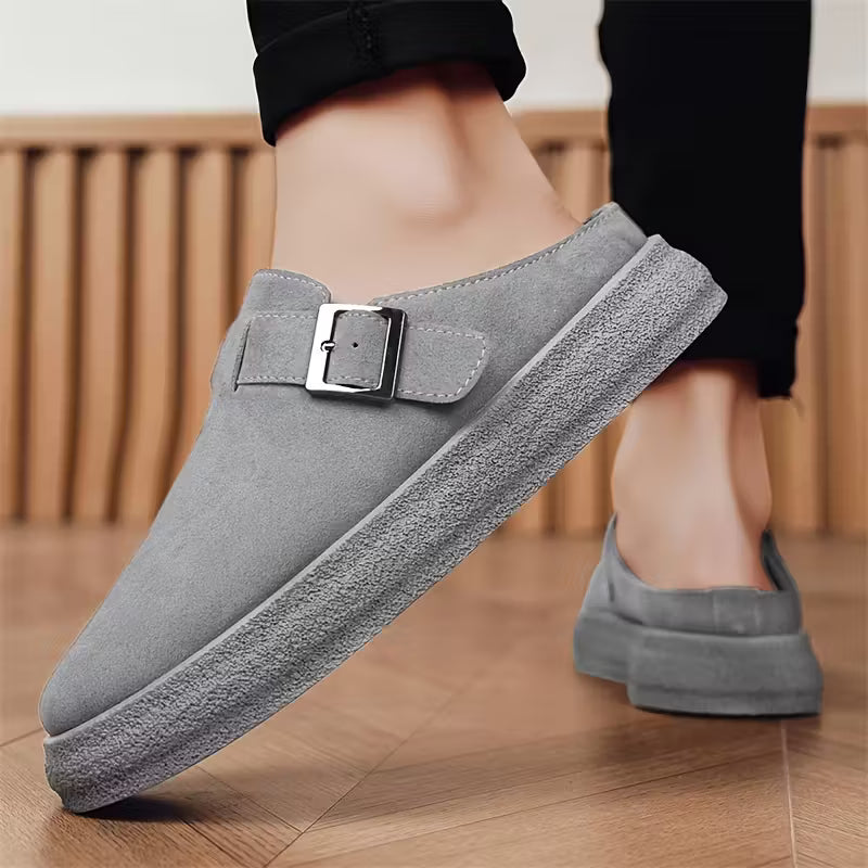 GIANNI MILANO Men’s Suede Slippers – Casual Luxe Slip-Ons