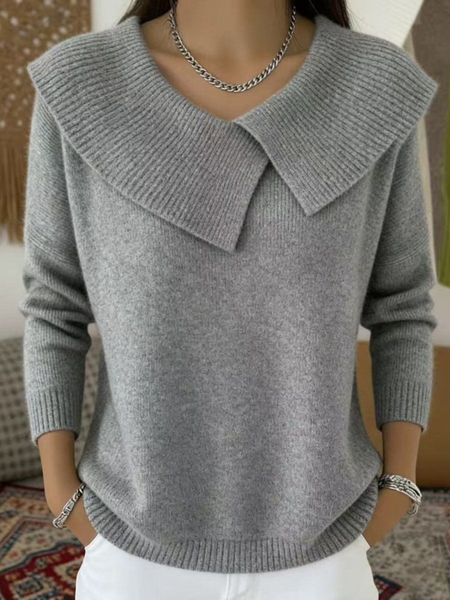 Lucia | Maglia Calda con Colletto Morbido