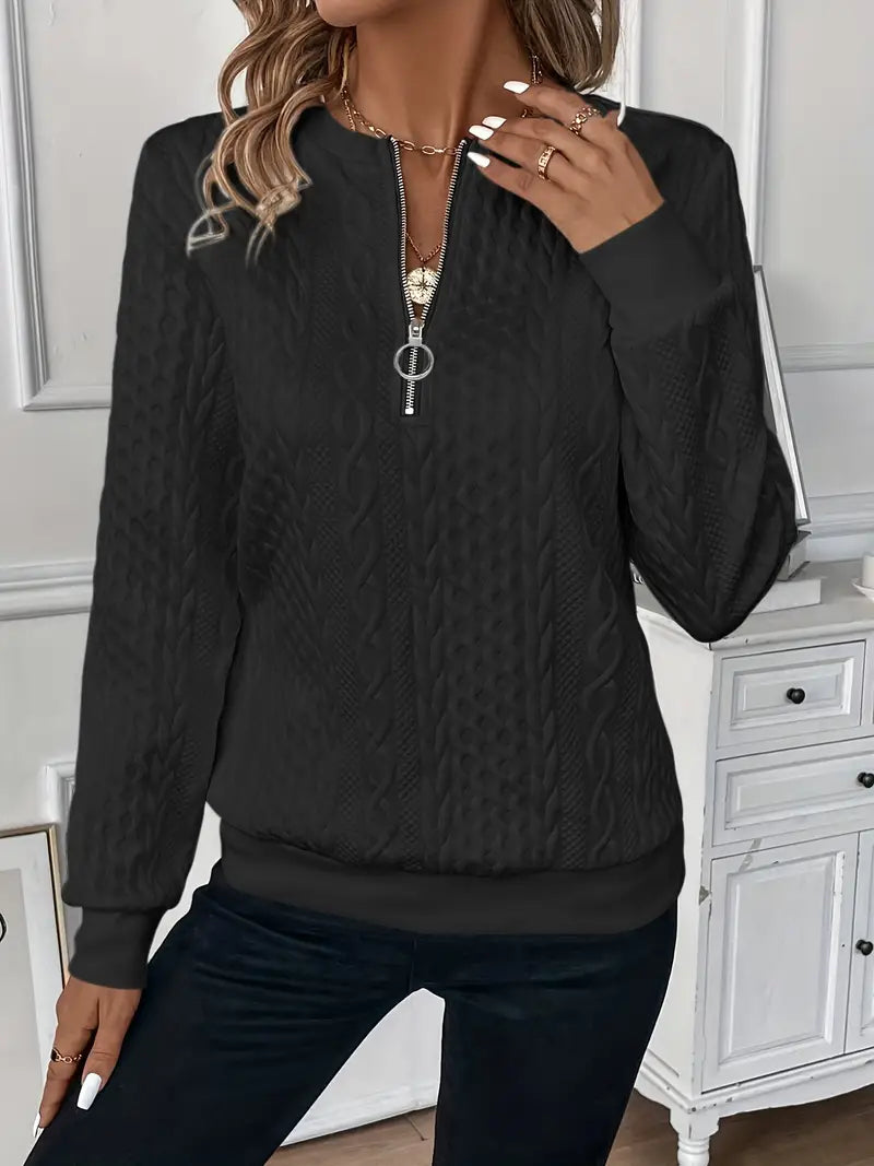 The Ivy Zip-Up Sweater