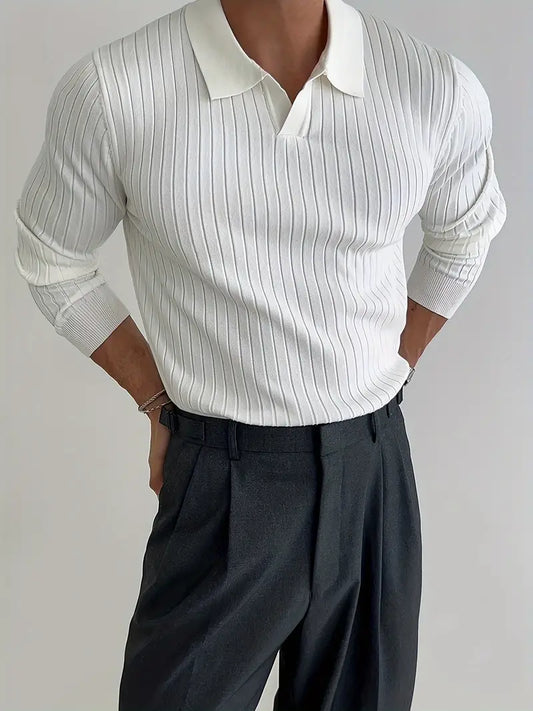Men’s V-Neck Long Sleeve T-Shirt