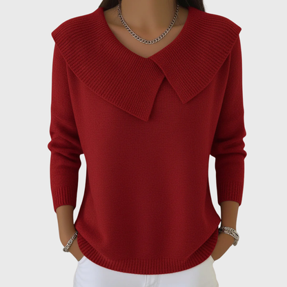 Lucia | Maglia Calda con Colletto Morbido