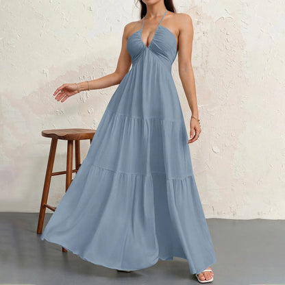 Éloria Lace-Up A-Line Dress