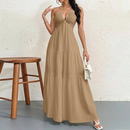 Éloria Lace-Up A-Line Dress