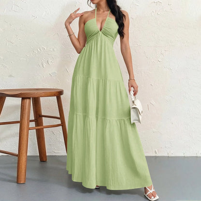 Éloria Lace-Up A-Line Dress