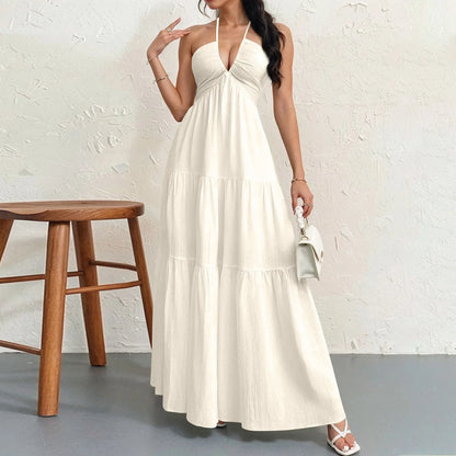 Éloria Lace-Up A-Line Dress