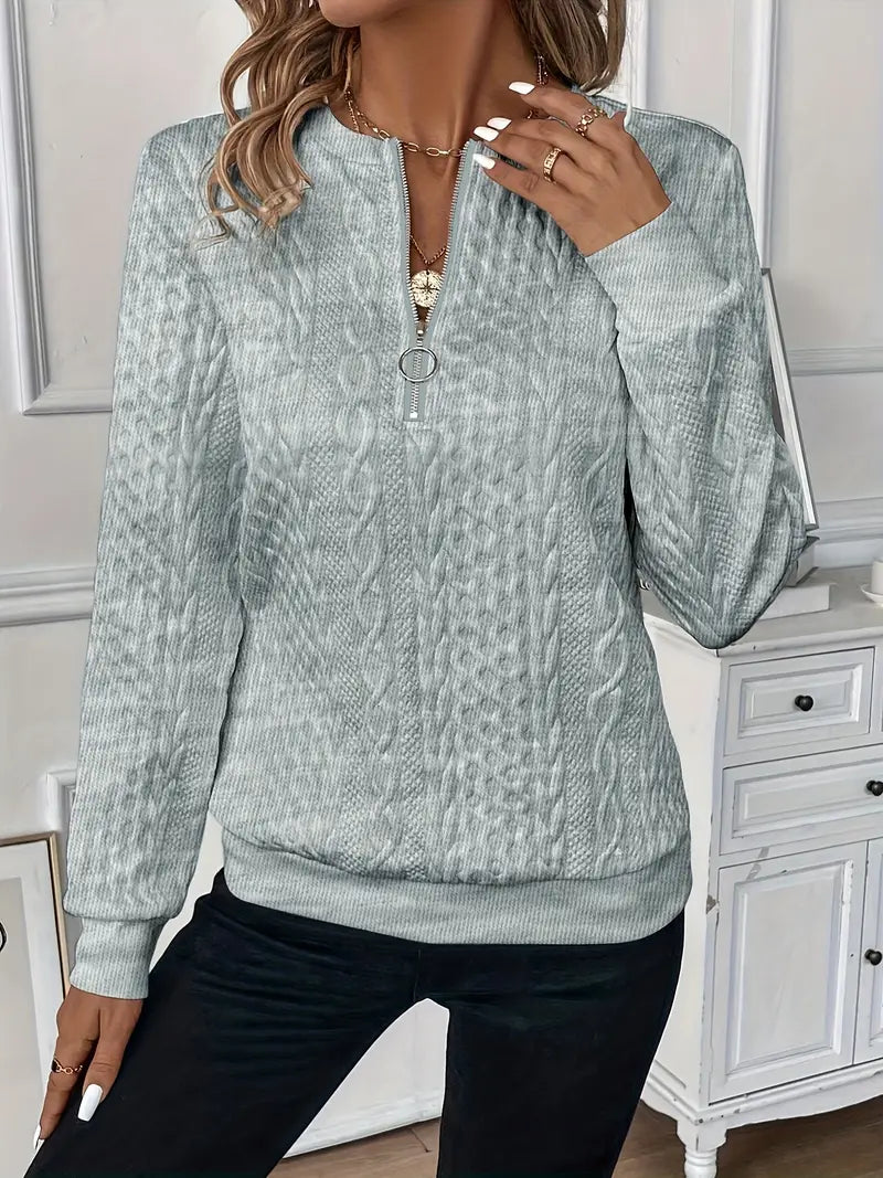 The Ivy Zip-Up Sweater