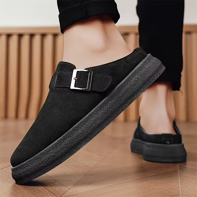 GIANNI MILANO Men’s Suede Slippers – Casual Luxe Slip-Ons