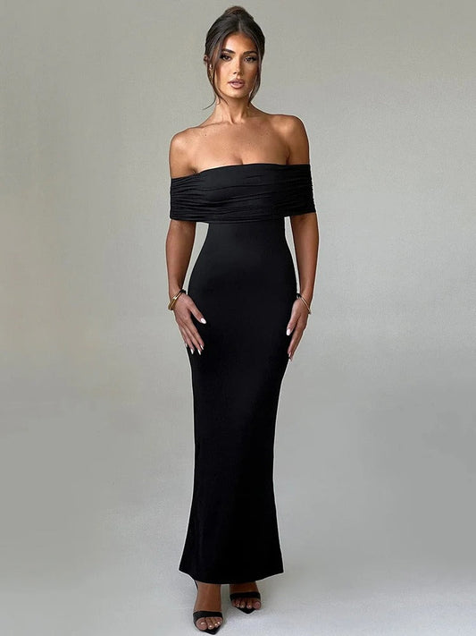 Isabella Strapless Bodycon Maxi Dress
