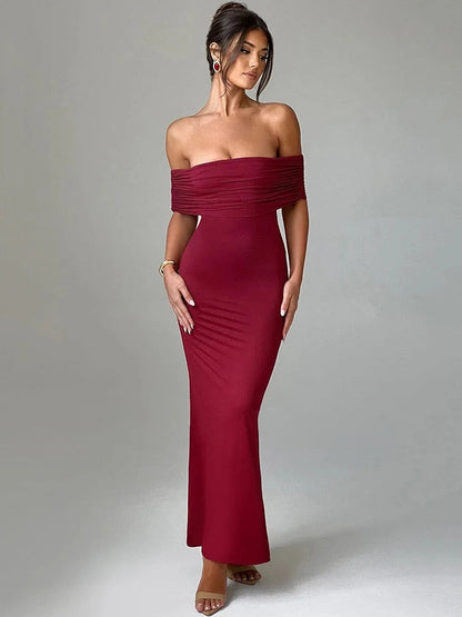 Isabella Strapless Bodycon Maxi Dress