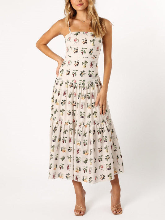 Botanical Fruit Midi Dress