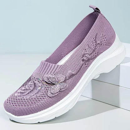 Women's Butterfly Embroidered Loafers